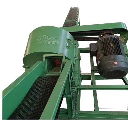 皮带进料倾斜式木屑机