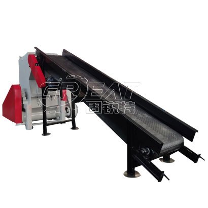 输送带送料编织袋粉碎机