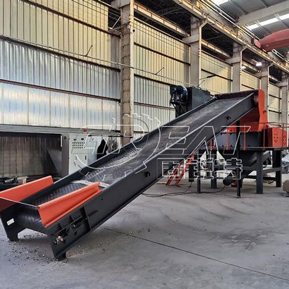 输送带上料秸秆粉碎机