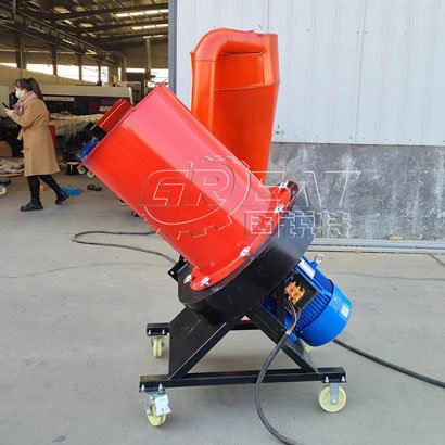 小型圆筒式稻草秸秆粉碎机
